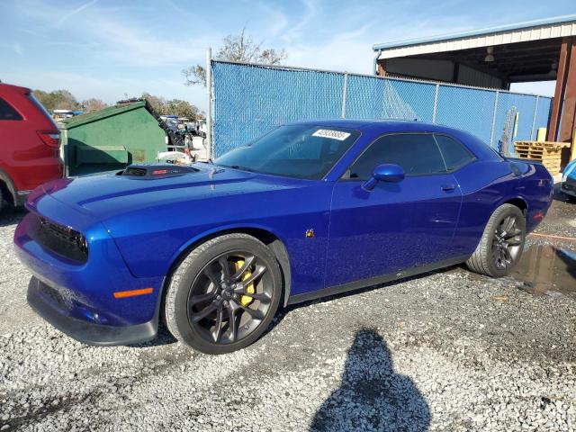 2C3CDZFJ7NH137773 - 2022 DODGE CHALLENGER R/T SCAT PACK BLUE photo 1