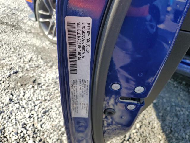 2C3CDZFJ7NH137773 - 2022 DODGE CHALLENGER R/T SCAT PACK BLUE photo 12