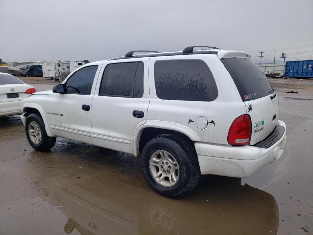 1B4HR28Z81F525469 - 2001 DODGE DURANGO WHITE photo 2