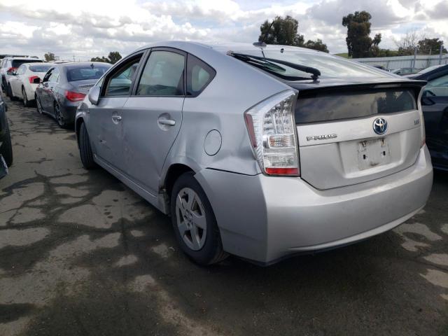 JTDKN3DU9B0255290 - 2011 TOYOTA PRIUS SILVER photo 2