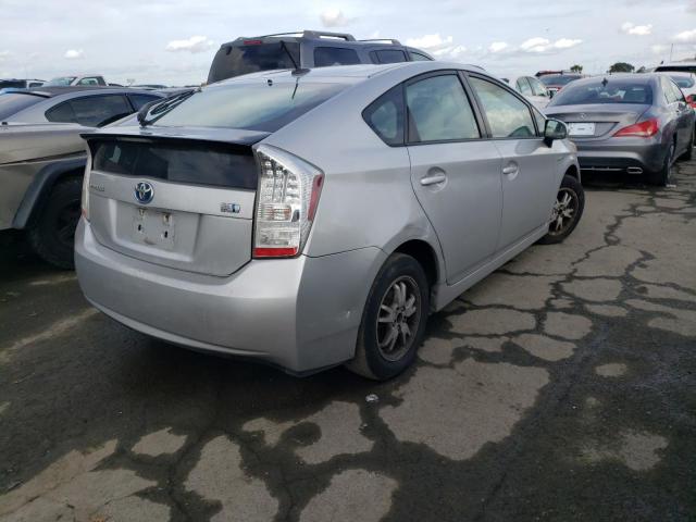 JTDKN3DU9B0255290 - 2011 TOYOTA PRIUS SILVER photo 3