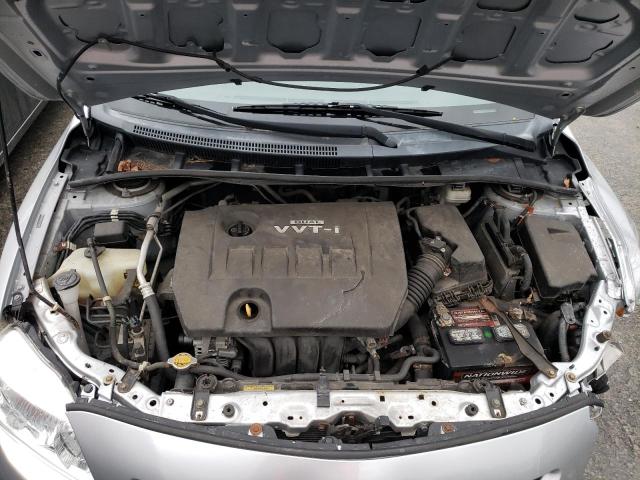 2T1BU4EE2AC282710 - 2010 TOYOTA COROLLA BASE SILVER photo 11