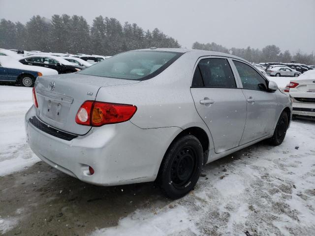 2T1BU4EE2AC282710 - 2010 TOYOTA COROLLA BASE SILVER photo 3