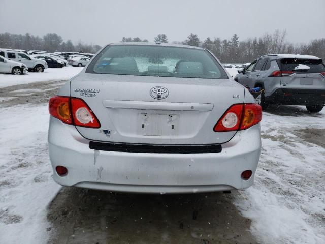 2T1BU4EE2AC282710 - 2010 TOYOTA COROLLA BASE SILVER photo 6