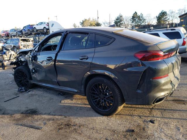 5UXCY8C08P9R14503 - 2023 BMW X6 M50I GRAY photo 2