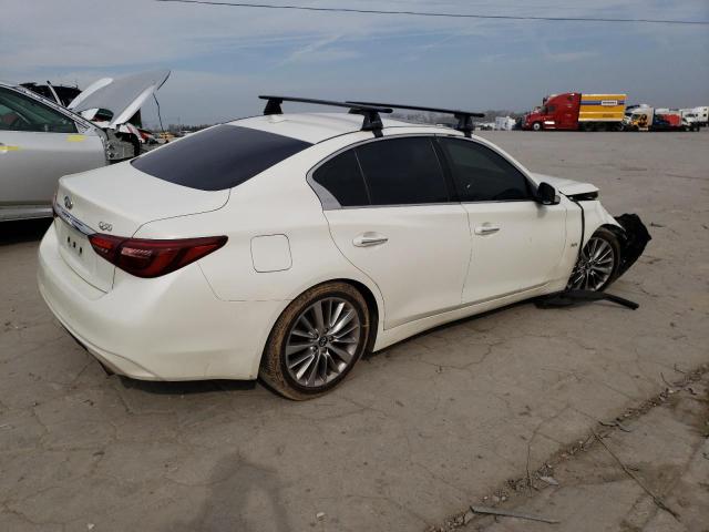 JN1EV7AP7JM355997 - 2018 INFINITI Q50 LUXE WHITE photo 3