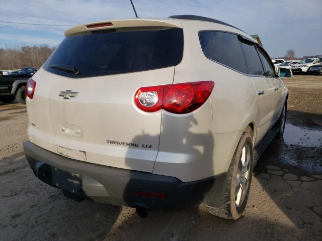 1GNKVLED1CJ423182 - 2012 CHEVROLET TRAVERSE LTZ WHITE photo 3