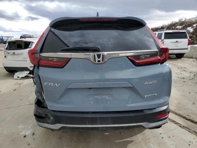 5J6RW2H90LL005829 - 2020 HONDA CR-V TOURING BLUE photo 6