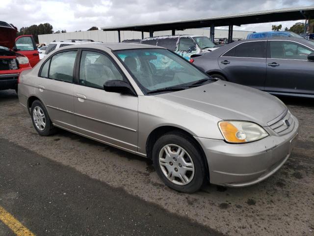 1HGES16622L059524 - 2002 HONDA CIVIC LX TAN photo 4