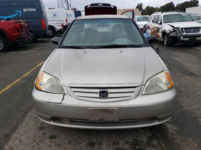 1HGES16622L059524 - 2002 HONDA CIVIC LX TAN photo 5