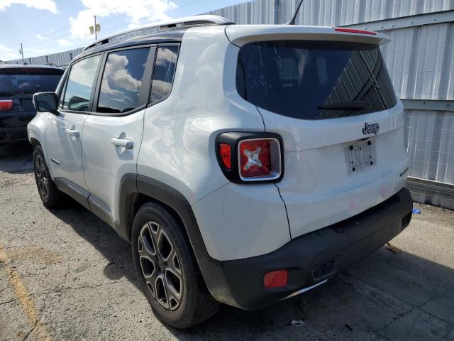 ZACCJADB5HPF68004 - 2017 JEEP RENEGADE LIMITED WHITE photo 2