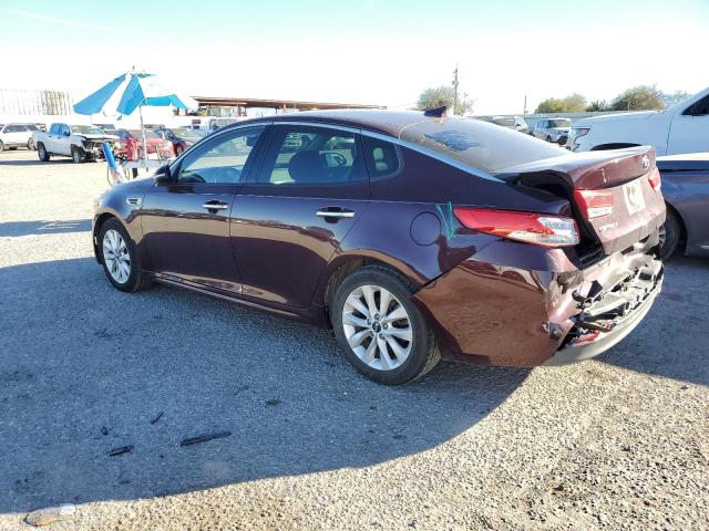 5XXGU4L32HG154350 - 2017 KIA OPTIMA EX BURGUNDY photo 2