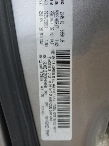 2C4RC1CG9GR305008 - 2016 CHRYSLER TOWN & COU TOURING L SILVER photo 12