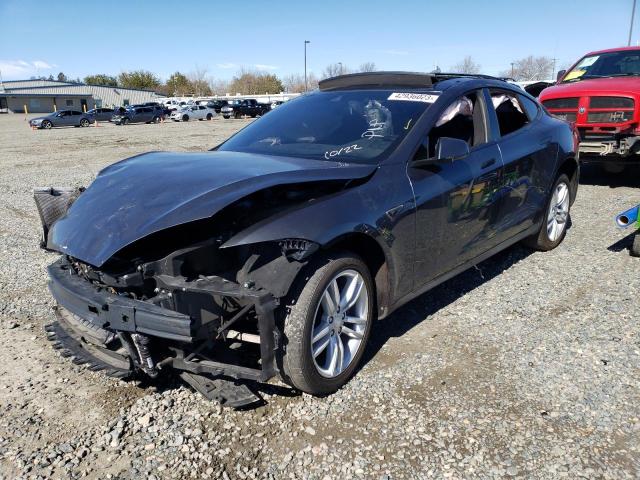 5YJSA1E29FF118869 - 2015 TESLA MODEL S Մոխրագույն լուսանկար 1