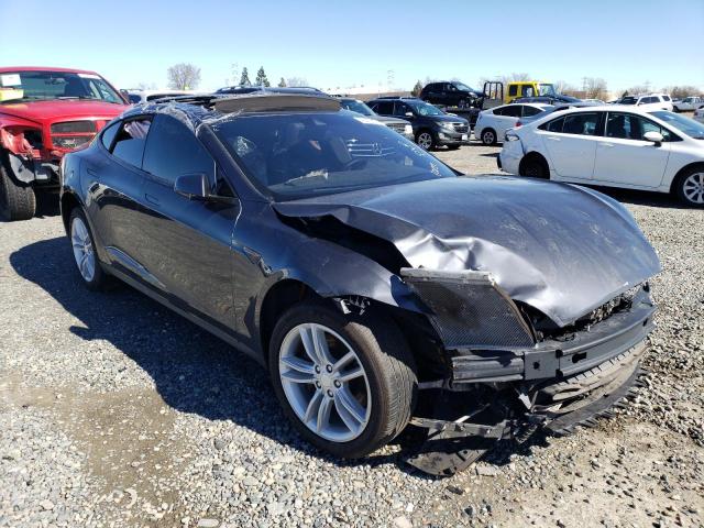 5YJSA1E29FF118869 - 2015 TESLA MODEL S Մոխրագույն լուսանկար 4