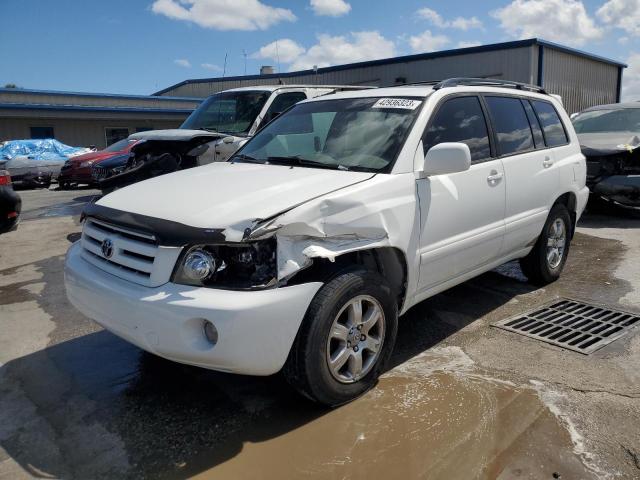 JTEGP21A270145026 - 2007 TOYOTA HIGHLANDER SPORT WHITE photo 1