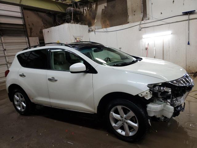 JN8AZ18WX9W155579 - 2009 NISSAN MURANO S WHITE photo 4