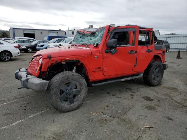 1C4BJWDG6HL716430 - 2017 JEEP WRANGLER U SPORT RED photo 1