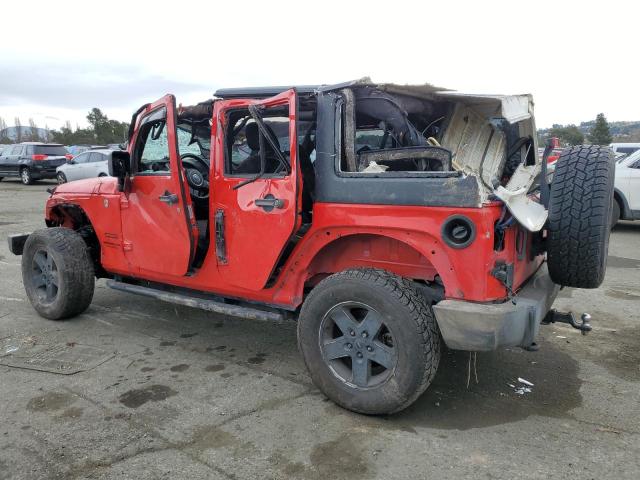 1C4BJWDG6HL716430 - 2017 JEEP WRANGLER U SPORT RED photo 2