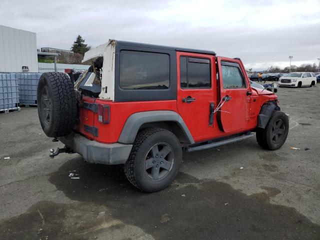 1C4BJWDG6HL716430 - 2017 JEEP WRANGLER U SPORT RED photo 3