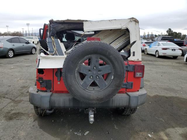 1C4BJWDG6HL716430 - 2017 JEEP WRANGLER U SPORT RED photo 6