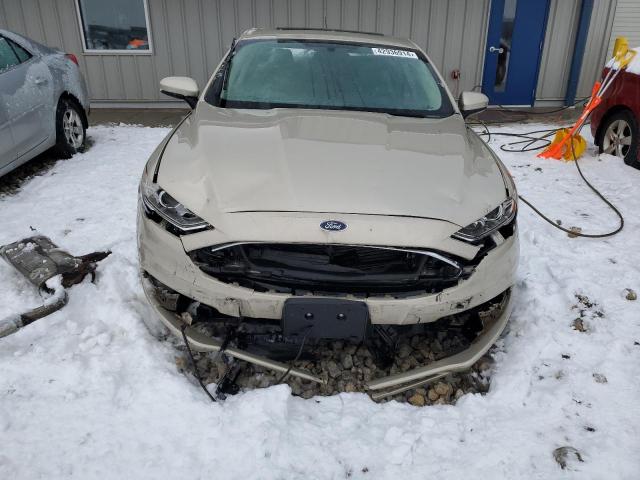 3FA6P0LU9JR274129 - 2018 FORD FUSION SE HYBRID BEIGE photo 5