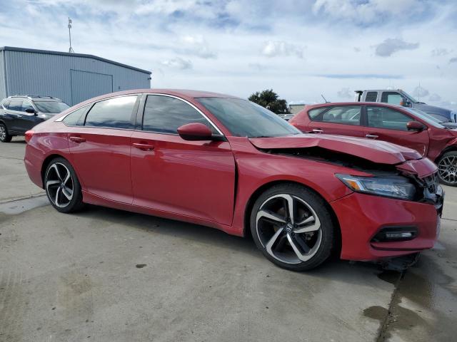 1HGCV1F36JA160676 - 2018 HONDA ACCORD SPORT RED photo 4