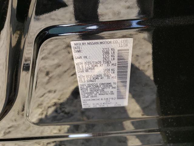 5N1DR2MN5HC638792 - 2017 NISSAN PATHFINDER S BLACK photo 13