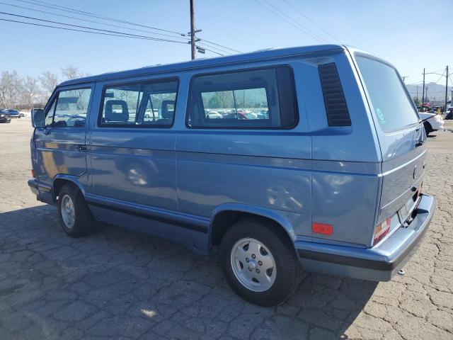 WV2YB0257KH062250 - 1989 VOLKSWAGEN VANAGON BUS BLUE photo 2