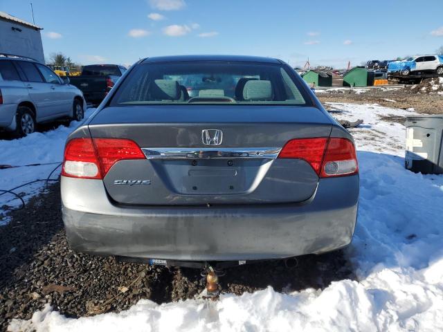 2HGFA1F5XAH331280 - 2010 HONDA CIVIC LX GRAY photo 6