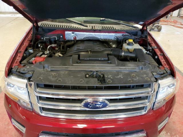 1FMJK2AT3HEA01057 - 2017 FORD EXPEDITION EL LIMITED BURGUNDY photo 12