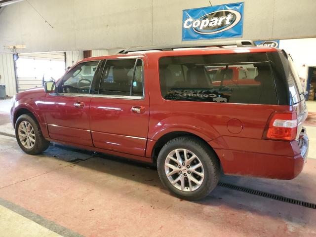 1FMJK2AT3HEA01057 - 2017 FORD EXPEDITION EL LIMITED BURGUNDY photo 2