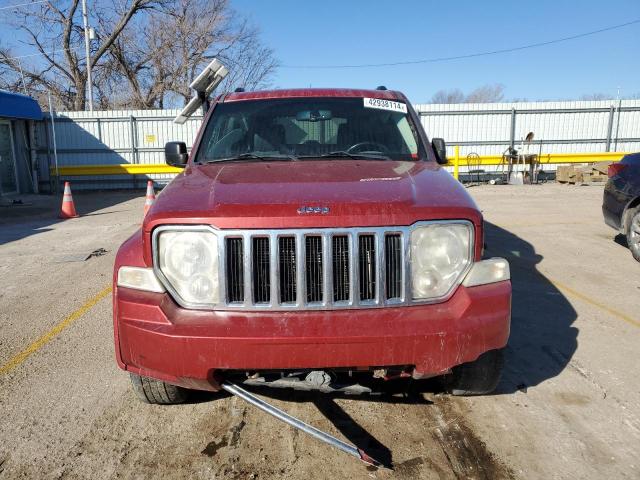 1J8GN58K99W521160 - 2009 JEEP LIBERTY LIMITED RED photo 5
