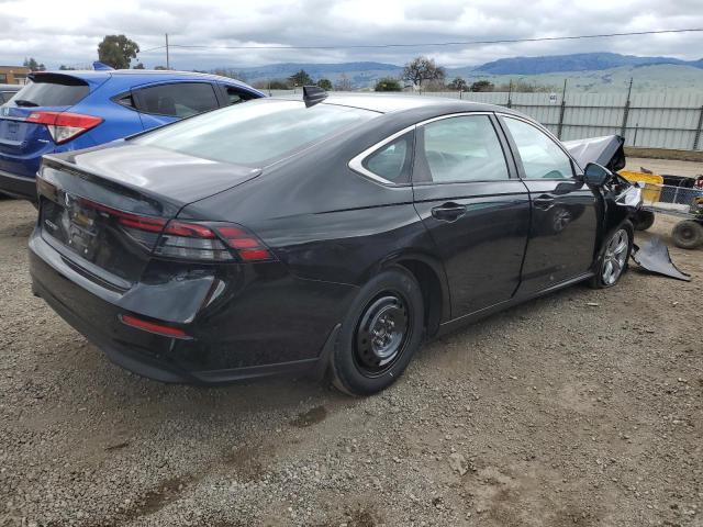 1HGCY1F23PA047484 - 2023 HONDA ACCORD LX BLACK photo 3