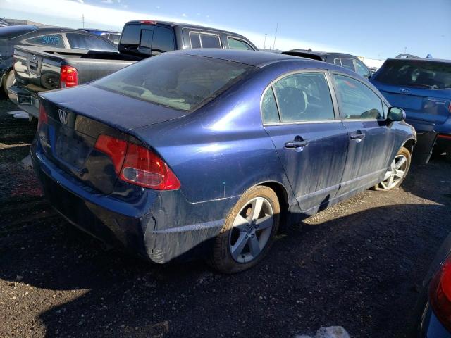 1HGFA15897L141008 - 2007 HONDA CIVIC EX BLUE photo 3