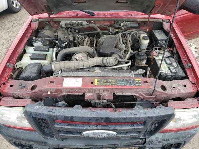 1FTYR44U97PA29656 - 2007 FORD RANGER SUPER CAB RED photo 11