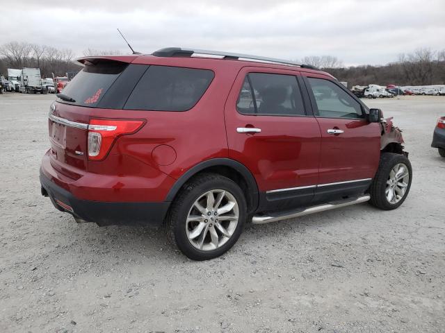 1FM5K8F87EGB24398 - 2014 FORD EXPLORER LIMITED MAROON photo 3