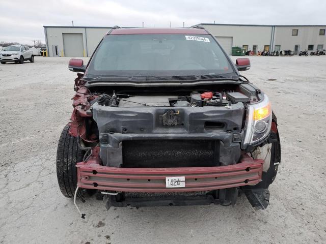 1FM5K8F87EGB24398 - 2014 FORD EXPLORER LIMITED MAROON photo 5