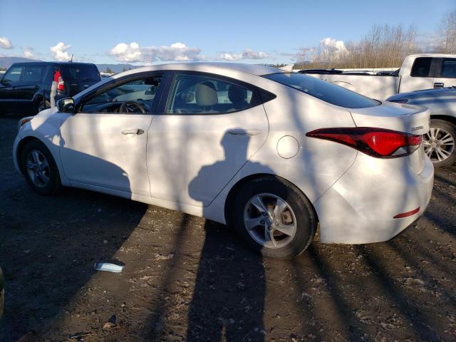 5NPDH4AE2EH506127 - 2014 HYUNDAI ELANTRA SE WHITE photo 2