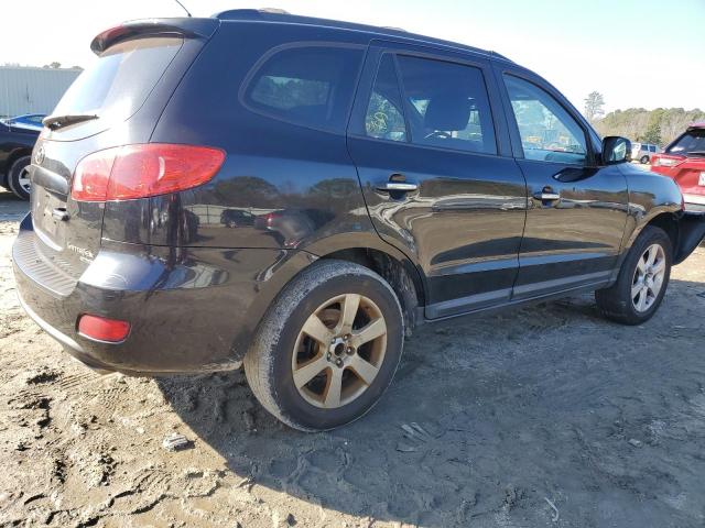 5NMSH13E99H332191 - 2009 HYUNDAI SANTA FE SE BLACK photo 3