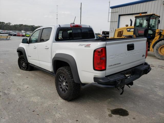 1GCGTEEN3M1198189 - 2021 CHEVROLET COLORADO ZR2 WHITE photo 2