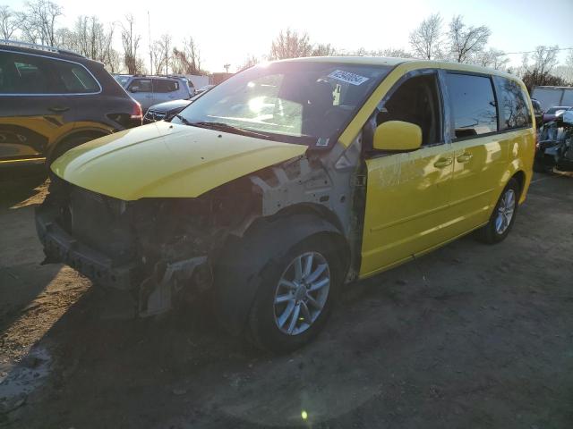 2C4RDGCG0DR749664 - 2013 DODGE GRAND CARA SXT YELLOW photo 1