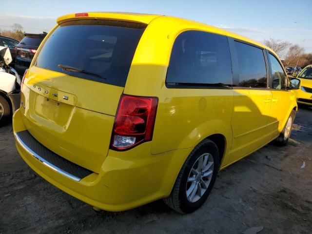 2C4RDGCG0DR749664 - 2013 DODGE GRAND CARA SXT YELLOW photo 3