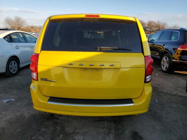 2C4RDGCG0DR749664 - 2013 DODGE GRAND CARA SXT YELLOW photo 6