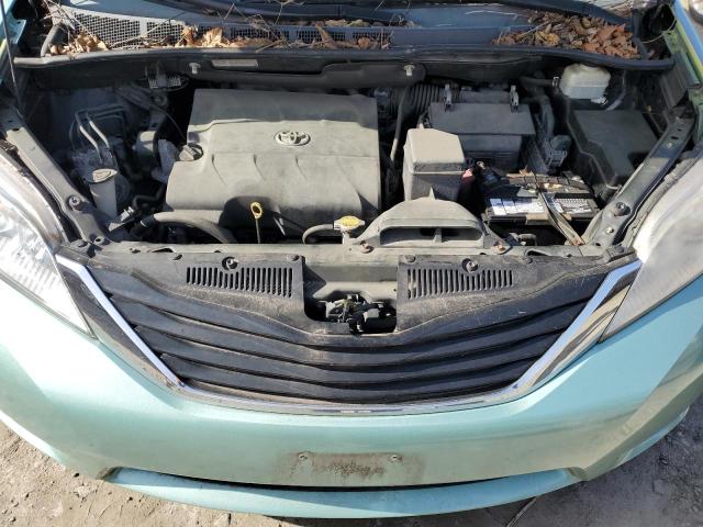 5TDKK3DC6DS346324 - 2013 TOYOTA SIENNA LE GREEN photo 11