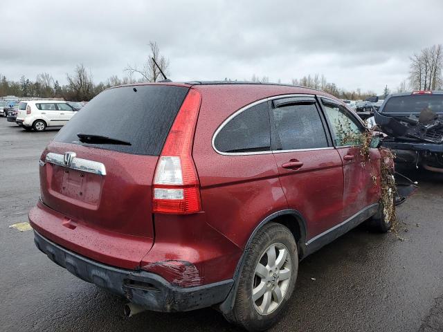 JHLRE48749C001233 - 2009 HONDA CR-V EXL BURGUNDY photo 3