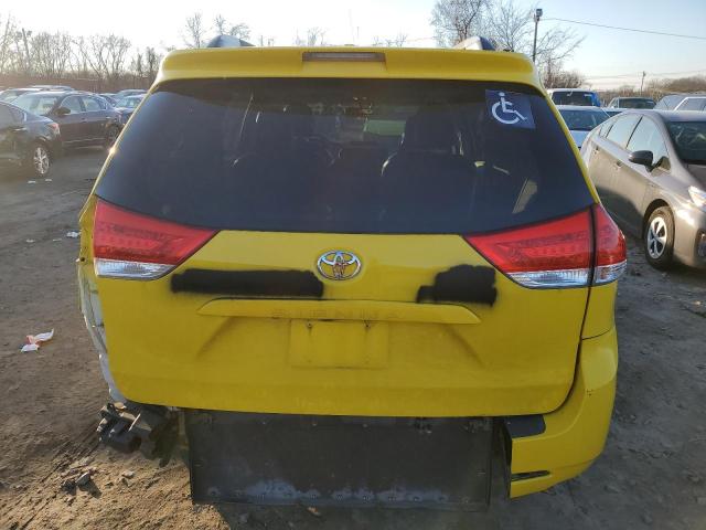 5TDKK3DC9DS356720 - 2013 TOYOTA SIENNA LE YELLOW photo 6