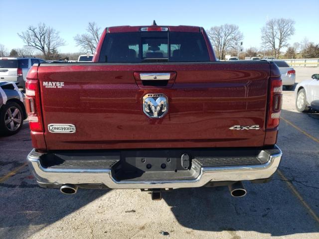 1C6SRFKT0KN839569 - 2019 RAM 1500 LONGHORN MAROON photo 6