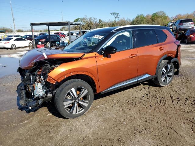 JN8AT3CA7MW027687 - 2021 NISSAN ROGUE SL ORANGE photo 1