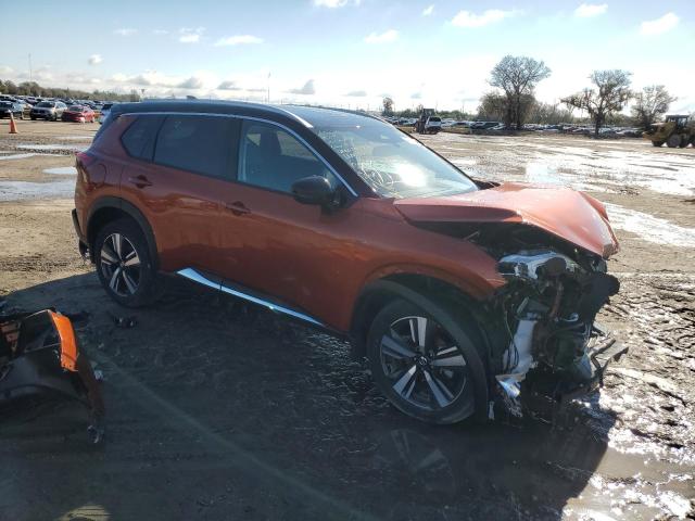 JN8AT3CA7MW027687 - 2021 NISSAN ROGUE SL ORANGE photo 4